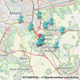 Mappa Via G.Pastore, 20097 San Donato Milanese MI, Italia (2.96273)