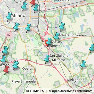 Mappa Via G.Pastore, 20097 San Donato Milanese MI, Italia (6.617)