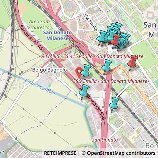 Mappa Via G.Pastore, 20097 San Donato Milanese MI, Italia (0.584)