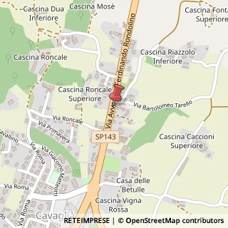 Mappa Via Avvocato Ferdinando Rondolino, 62, 13881 Cavaglià, Biella (Piemonte)
