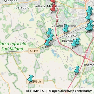 Mappa Via Italia, 20083 Gaggiano MI, Italia (6.325)