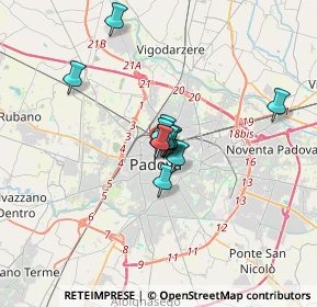 Mappa Nei pressi della chiesa del Carmine, 35137 Padova PD, Italia (1.88583)