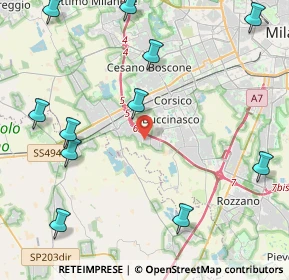 Mappa Via del Commercio, 20090 Buccinasco MI, Italia (5.55909)
