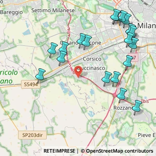 Mappa Via del Commercio, 20090 Buccinasco MI, Italia (5.3635)