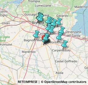 Mappa Via Umberto Giordano, 25016 Ghedi BS, Italia (8.4615)