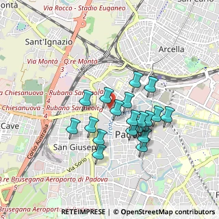Mappa Via Savonarola, 35124 Padova PD, Italia (0.7365)