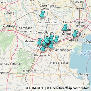 Mappa Via Galliano Colonnello, 35129 Padova PD, Italia (7.59167)