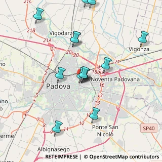 Mappa Via Galliano Colonnello, 35129 Padova PD, Italia (3.93214)