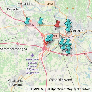Mappa Tangenziale Sud, 37137 Verona VR, Italia (3.55769)