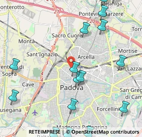 Mappa Via Citolo da Perugia, 35138 Padova PD, Italia (2.89375)