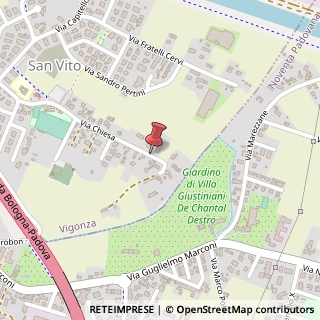 Mappa Via Chiesa, 31, 35010 Vigonza, Padova (Veneto)