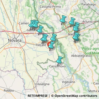 Mappa Via Martin Luther King, 28065 Cerano NO, Italia (7.158)