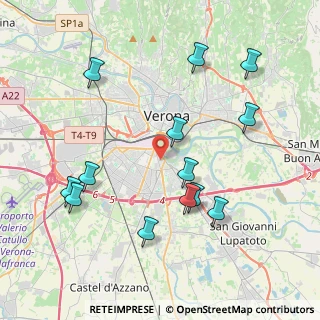 Mappa Via Calvi Pier Fortunato, 37135 Verona VR, Italia (4.30154)