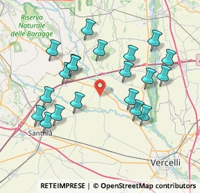 Mappa Cascina Bellaria, 13030 Formigliana VC, Italia (7.6385)