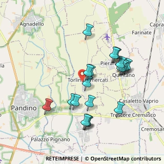 Mappa Piazzale Cadè, 26017 Torlino Vimercati CR, Italia (1.837)
