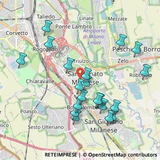 Mappa Via Martiri di Cefalonia, 20097 San Donato Milanese MI, Italia (2.1075)