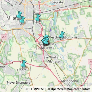 Mappa Via Martiri di Cefalonia, 20097 San Donato Milanese MI, Italia (2.34077)