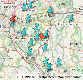 Mappa Via Fratelli Kennedy, 20067 Paullo MI, Italia (8.6655)