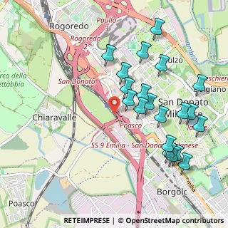 Mappa Raccordo S. Donato - Bagnolo, 20097 San Donato Milanese MI, Italia (1.0635)