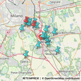 Mappa Raccordo S. Donato - Bagnolo, 20097 San Donato Milanese MI, Italia (2.97824)