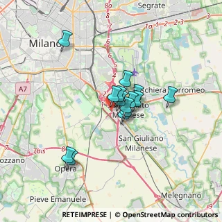 Mappa Raccordo S. Donato - Bagnolo, 20097 San Donato Milanese MI, Italia (2.35786)