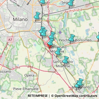 Mappa Raccordo S. Donato - Bagnolo, 20097 San Donato Milanese MI, Italia (4.77923)