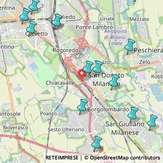 Mappa Raccordo S. Donato - Bagnolo, 20097 San Donato Milanese MI, Italia (2.87)