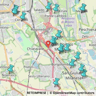 Mappa Raccordo S. Donato - Bagnolo, 20097 San Donato Milanese MI, Italia (2.897)