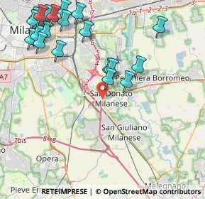 Mappa , 20097 San Donato Milanese MI, Italia (5.1795)
