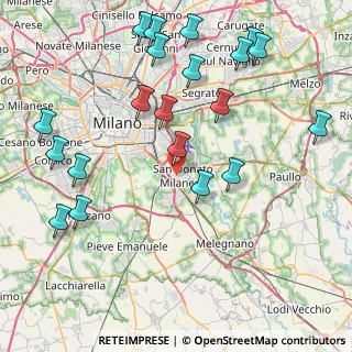 Mappa , 20097 San Donato Milanese MI, Italia (9.8295)