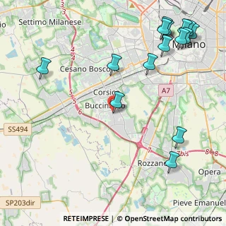 Mappa Via della Resistenza, 20090 Buccinasco MI, Italia (5.78733)