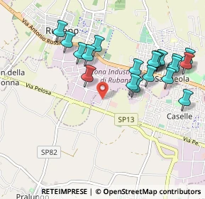Mappa Via Cesare pavese, 35030 Rubano PD, Italia (1.036)