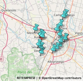 Mappa Via Cesare pavese, 35030 Rubano PD, Italia (5.90778)