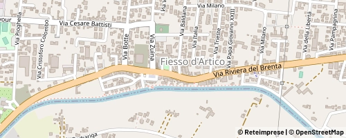 Mappa Fiesso d'Artico