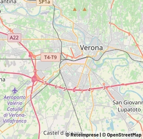 Mappa 37136 Verona VR, Italia (4.54167)