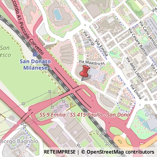 Mappa Via della Unione Europea, 10, 20097 San Donato Milanese, Milano (Lombardia)