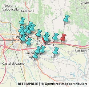 Mappa Via F.lli Cervi, 37036 San Martino Buon Albergo VR, Italia (6.0645)