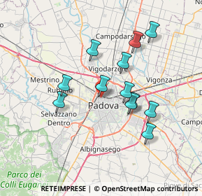 Mappa Via Zambon de Dauli, 35137 Padova PD, Italia (6.26667)