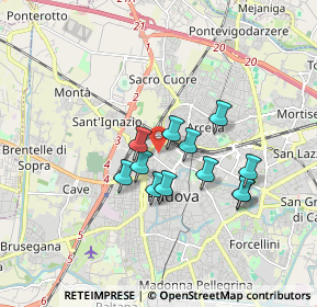 Mappa Via Zambon de Dauli, 35137 Padova PD, Italia (1.35417)