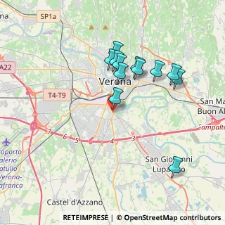 Mappa Via Trieste, 37121 Verona VR, Italia (3.46667)
