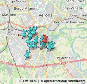 Mappa Via Trieste, 37121 Verona VR, Italia (1.125)