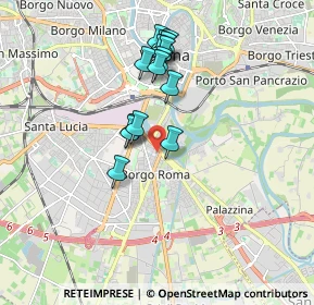 Mappa Via Trieste, 37121 Verona VR, Italia (1.54667)