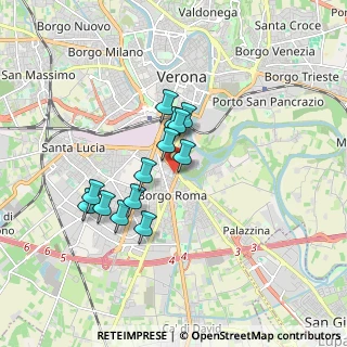 Mappa Via Trieste, 37121 Verona VR, Italia (1.38231)