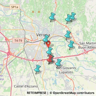 Mappa Via del Pestrino, 37134 Verona VR, Italia (3.74636)