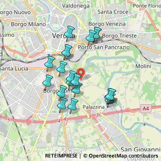Mappa Via del Pestrino, 37134 Verona VR, Italia (1.6225)
