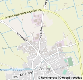 Mappa Via Don Michele Merlino, 28065 Cerano NO, Italia (0.26154)