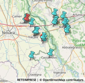 Mappa Via Don Michele Merlino, 28065 Cerano NO, Italia (6.8725)