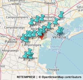 Mappa Via Romea, 30034 Mira VE, Italia (11.493)