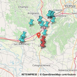 Mappa Via Fontane, 36045 Lonigo VI, Italia (6.4265)