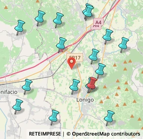 Mappa Via Fontane, 36045 Lonigo VI, Italia (4.85765)